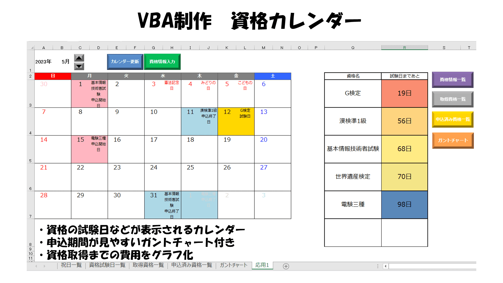 資格カレンダー