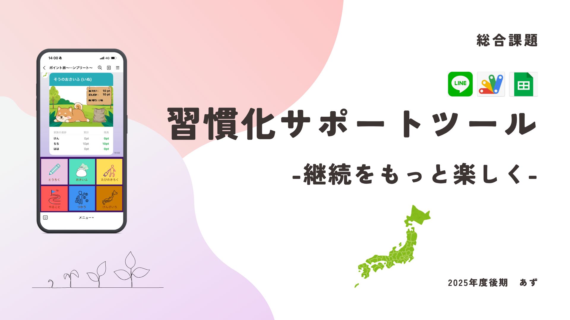 習慣化サポートツール
-継続をもっと楽しく-